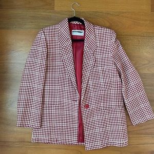 Vintage Erreuno Plaid Blazer